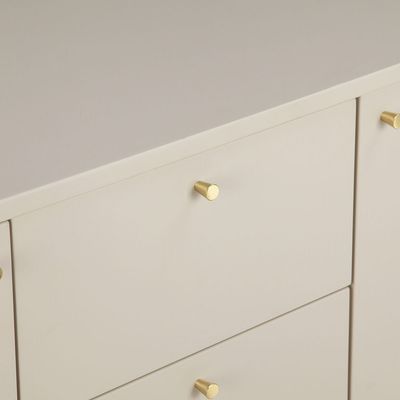 Aubrey Buffet Cabinet - Matt Beige / Gold